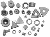 Shaped cemented carbide products